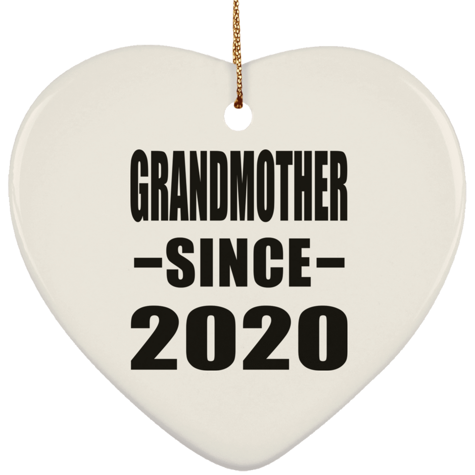 Grandmother Since 2020 - Heart Ornament