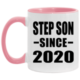 Step Son Since 2020 - 11oz Accent Mug Pink