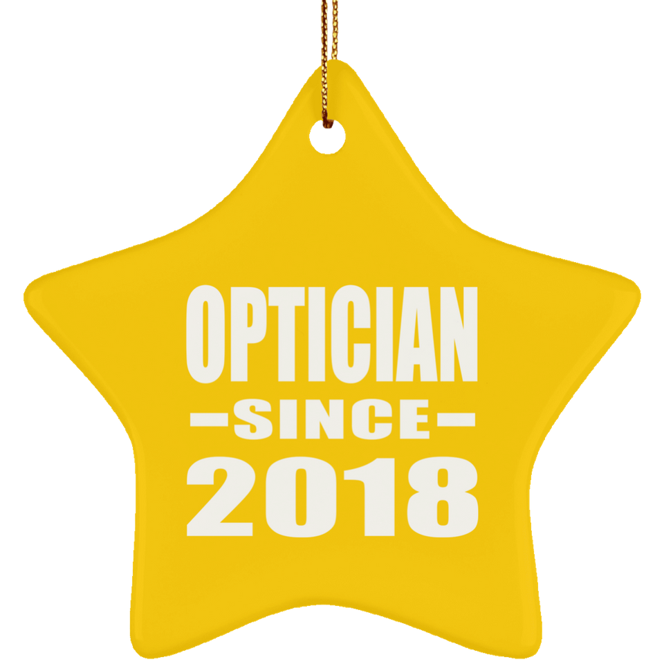 Optician Since 2018 - Star Ornament