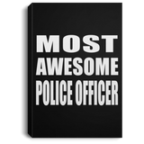Most Awesome Police Officer - Canvas Portrait