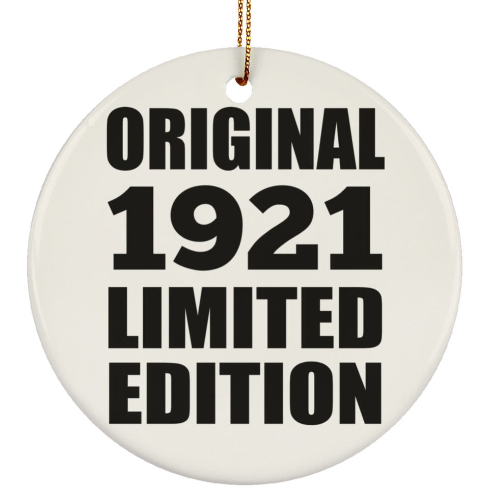 103rd Birthday Original 1921 Limited Edition - Circle Ornament