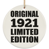103rd Birthday Original 1921 Limited Edition - Circle Ornament