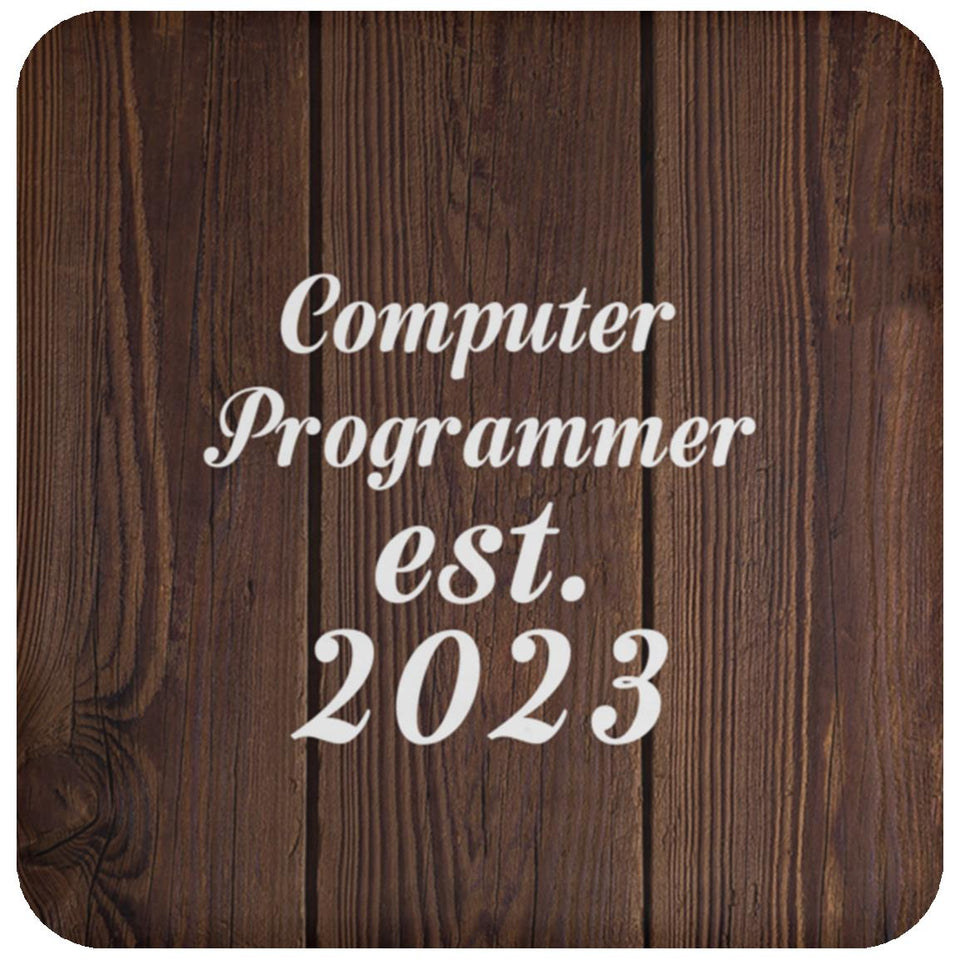 Computer Programmer Established Est. 2023 - Drink Coaster D