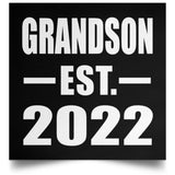 Grandson Established EST. 2022 - Poster Square