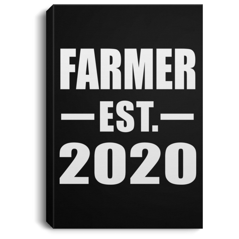 Farmer Established EST. 2020 - Canvas Portrait