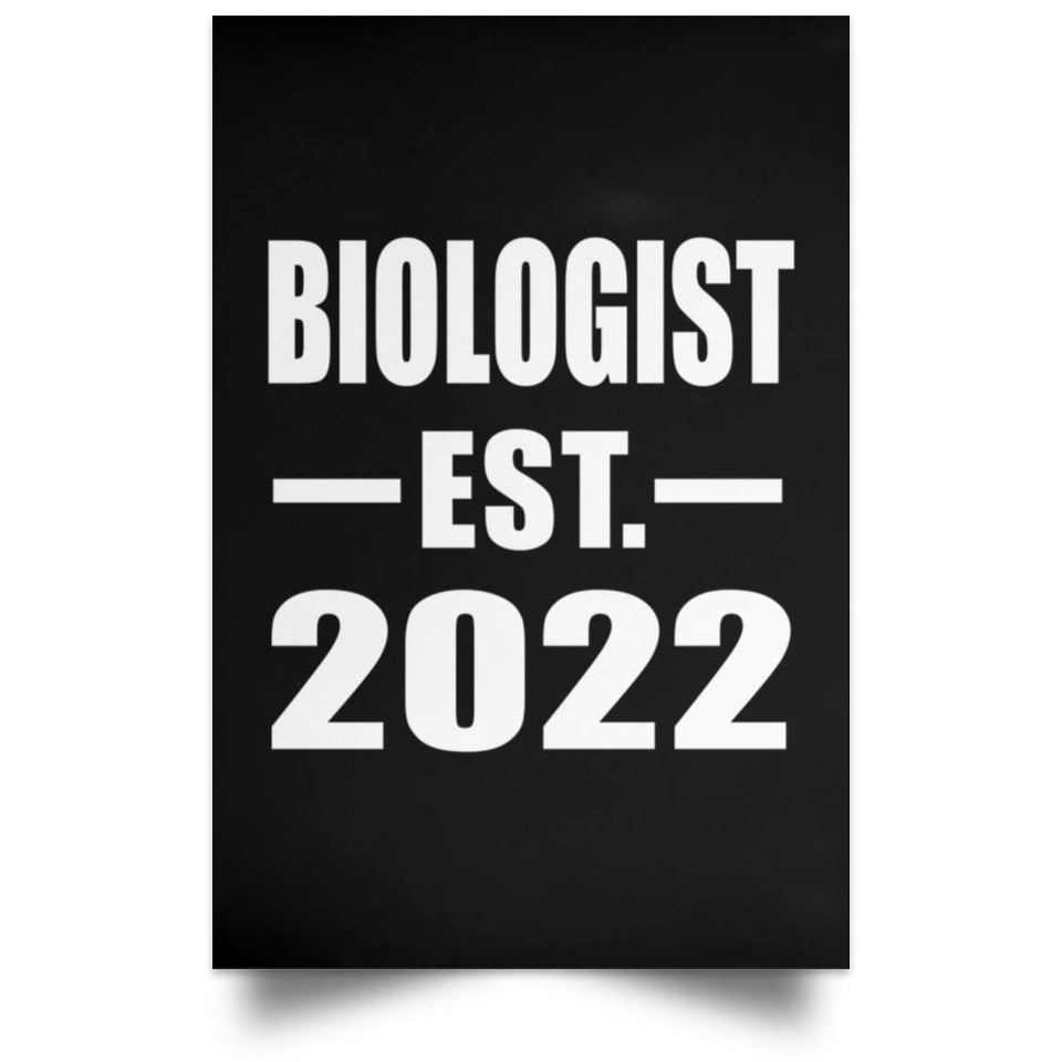 Biologist Established EST. 2022 - Poster Portrait