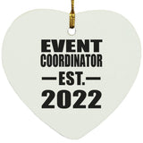 Event Coordinator Established EST. 2022 - Heart Ornament
