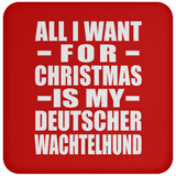 All I Want For Christmas Is My Deutscher Wachtelhund - Coaster