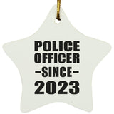 Police Officer Since 2023 - Star Ornament