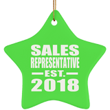Sales Representative Established EST. 2018 - Star Ornament