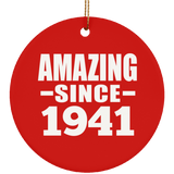 83rd Birthday Amazing Since 1941 - Circle Ornament