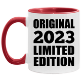 1st Birthday Original 2023 Limited Edition - 11oz Accent Mug Red