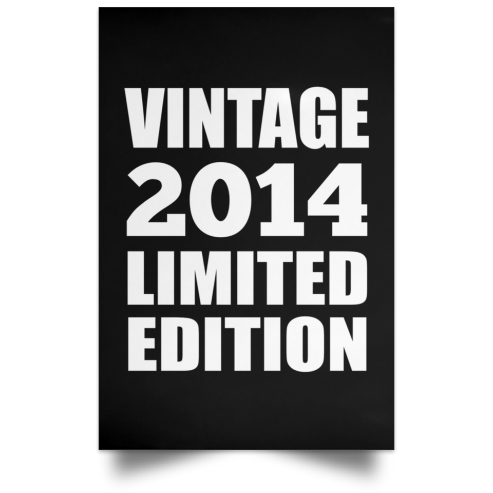 10th Birthday Vintage 2014 Limited Edition - Poster Portrait