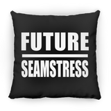 Future Seamstress - Throw Pillow Black