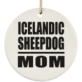 Icelandic Sheepdog Mom - Circle Ornament