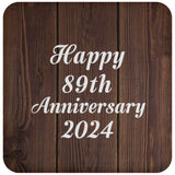 Happy 89th Anniversary 2024 - Drink Coaster D
