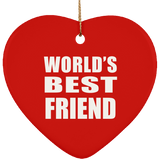 World's Best Friend - Heart Ornament