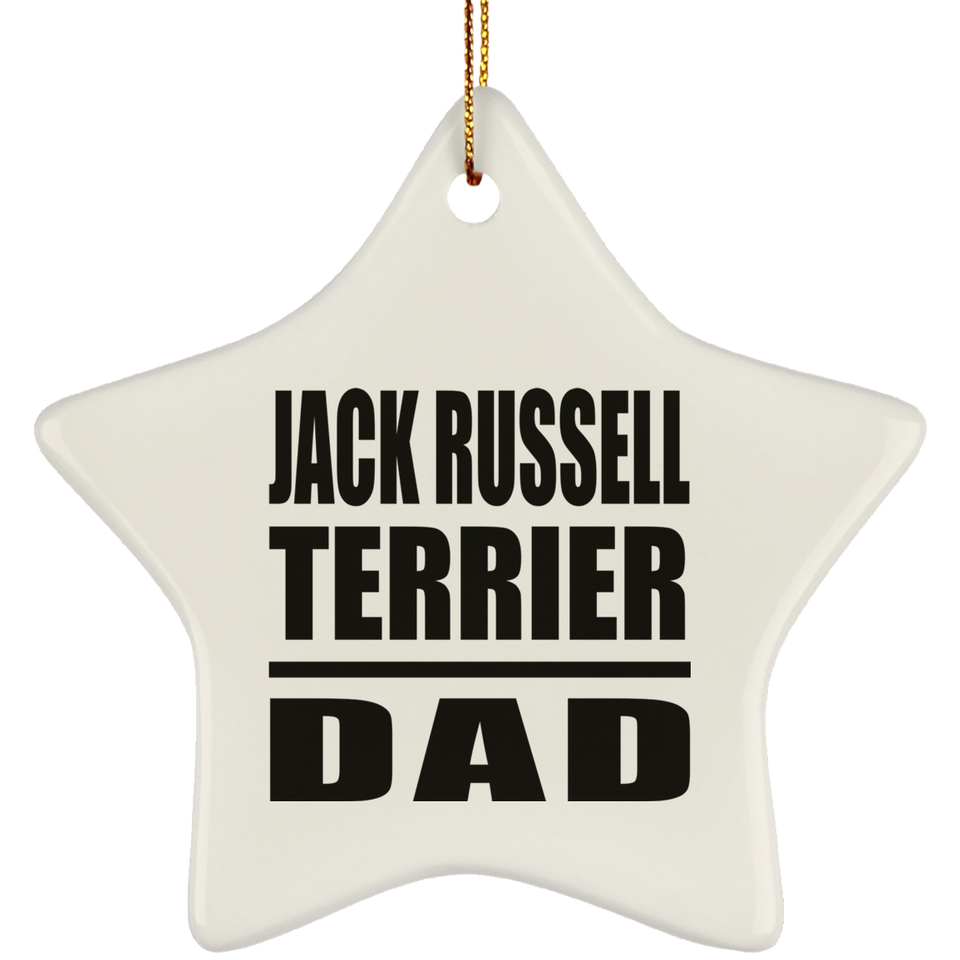 Jack Russell Terrier Dad - Star Ornament