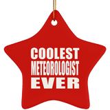 Coolest Meteorologist Ever - Star Ornament