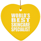 World's Best Skincare Specialist - Heart Ornament