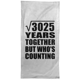 55th Anniversary Square Root of 3025 Years Who's Counting - Hand Towel