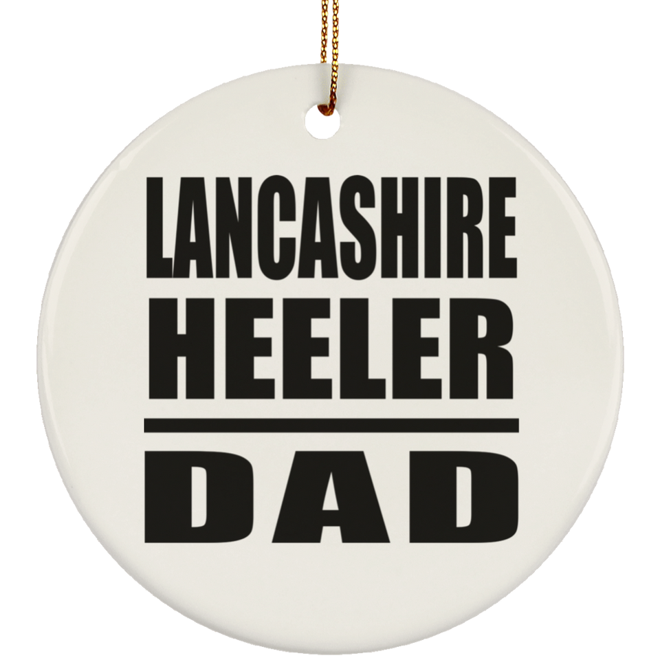 Lancashire Heeler Dad - Circle Ornament