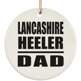 Lancashire Heeler Dad - Circle Ornament