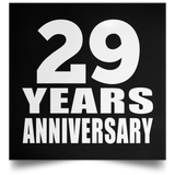 29th Anniversary 29 Years Anniversary - Poster Square