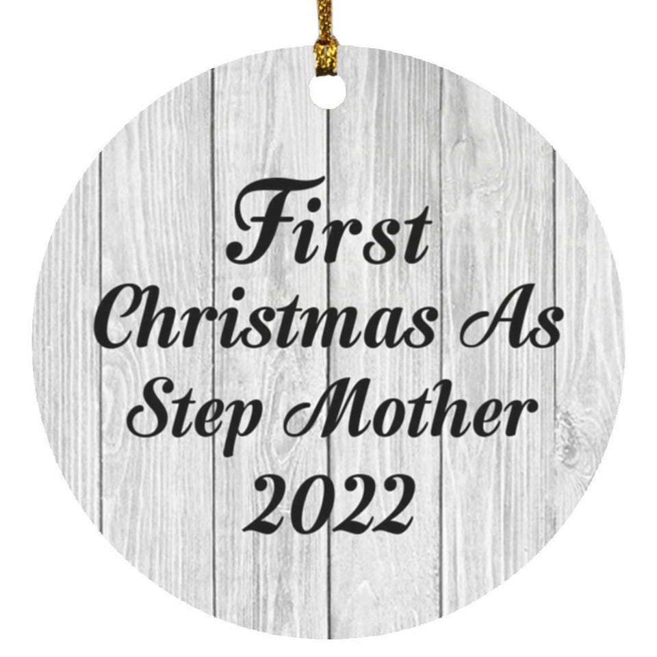 First Christmas As Step Mother 2022 - Circle Ornament F