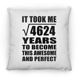 68th Birthday Took Square Root of 4624 Years To Awesome - Throw Pillow