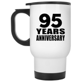 95th Anniversary 95 Years - White Travel Mug