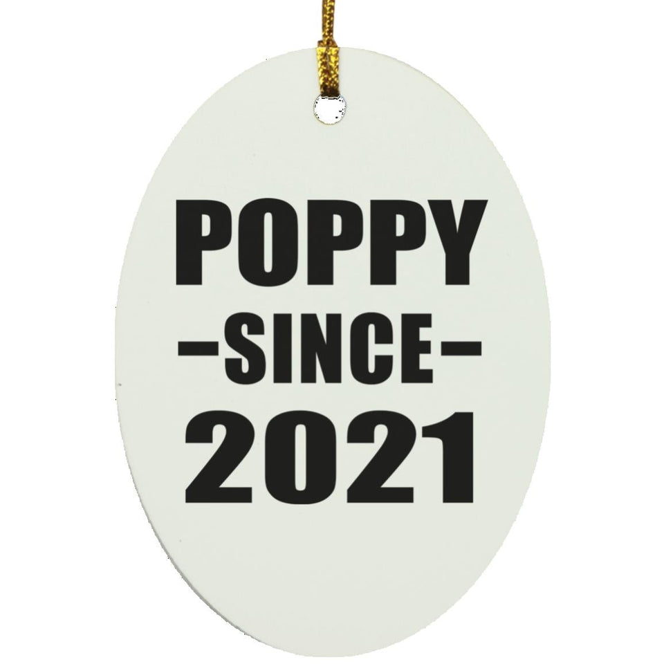 Poppy Since 2021 - Oval Ornament