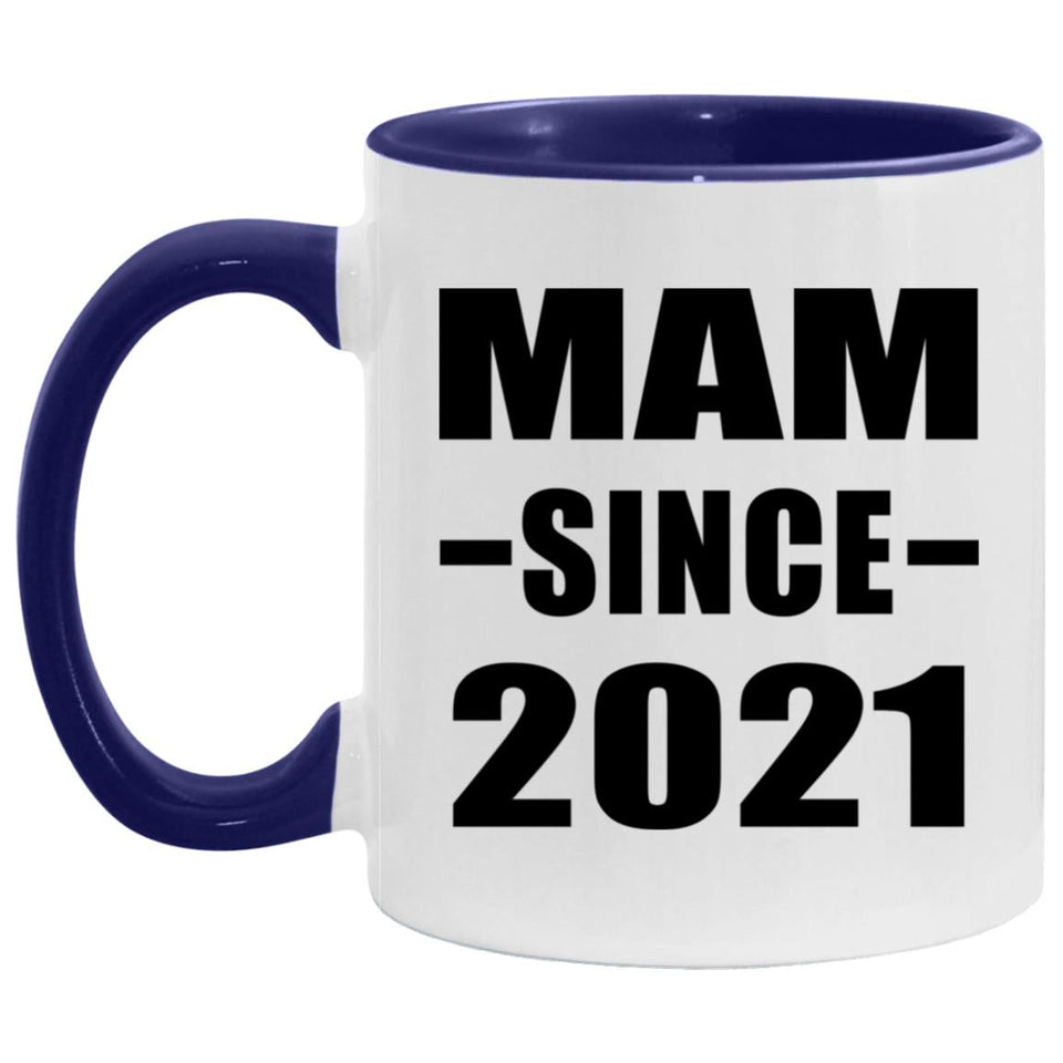 Mam Since 2021 - 11oz Accent Mug Purple