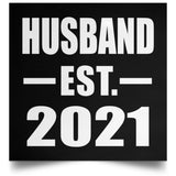 Husband Established EST. 2021 - Poster Square