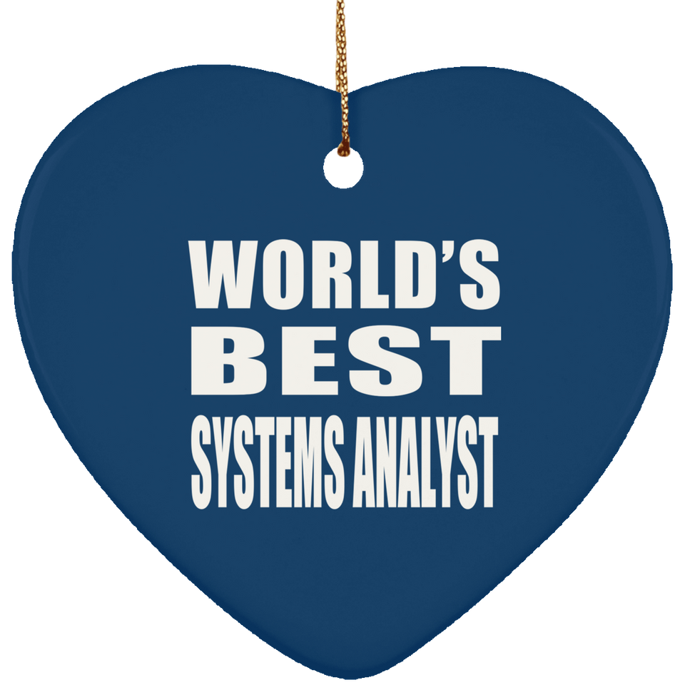 World's Best Systems Analyst - Heart Ornament