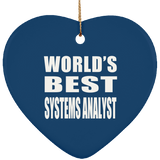 World's Best Systems Analyst - Heart Ornament