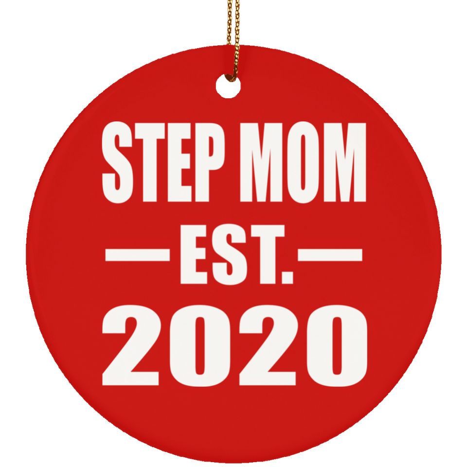 Step Mom Established EST. 2020 - Circle Ornament