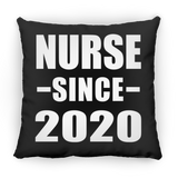Nurse Since 2020 - Throw Pillow Black