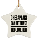 Chesapeake Bay Retriever Dad - Star Ornament