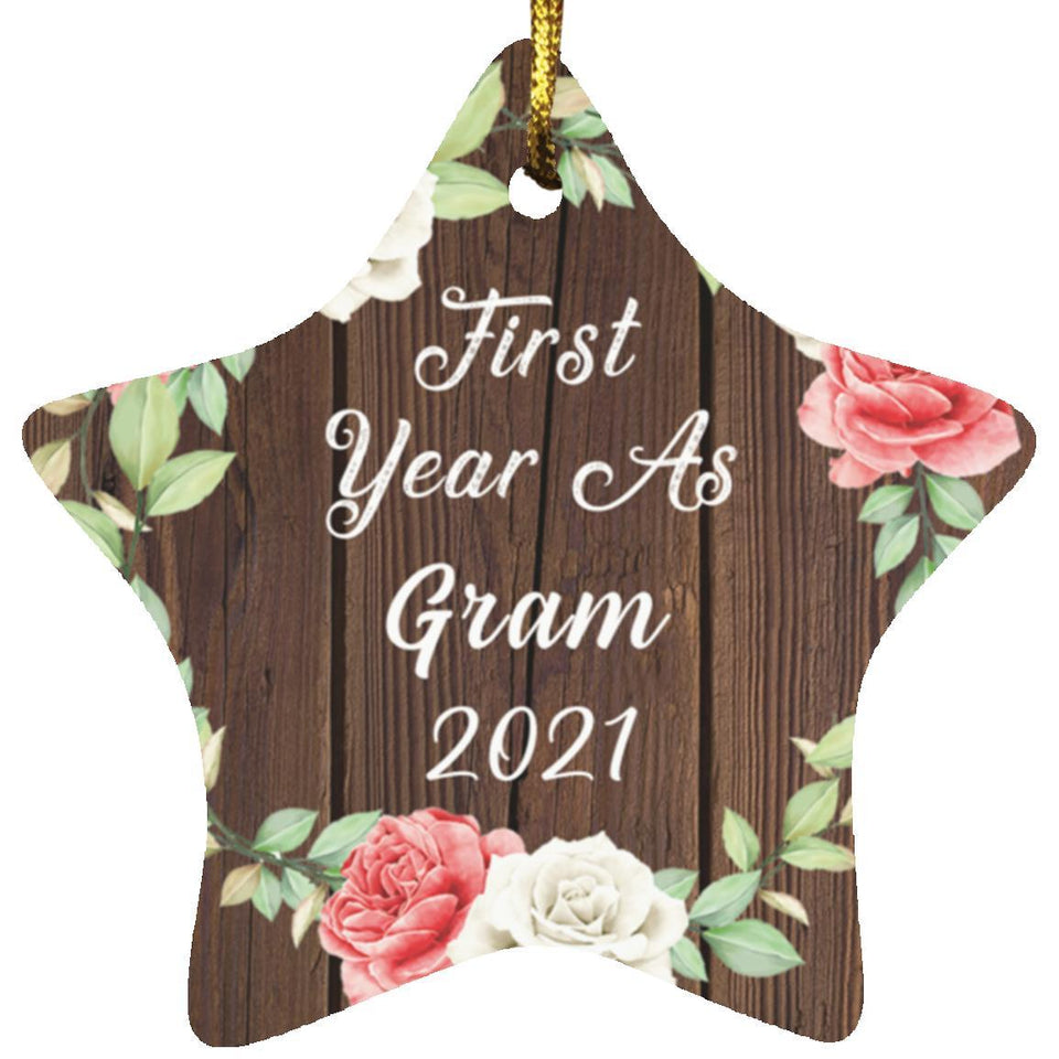 First Year As Gram 2021 - Star Ornament A