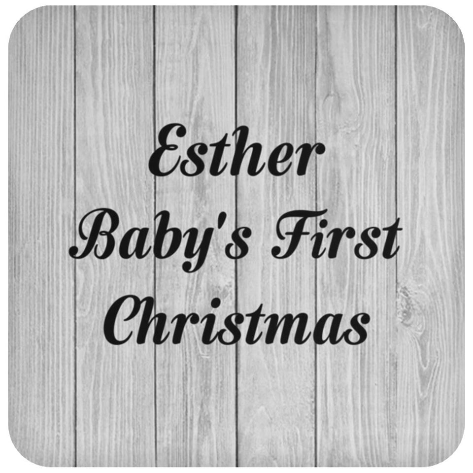 Esther Baby's First Christmas - Drink Coaster F