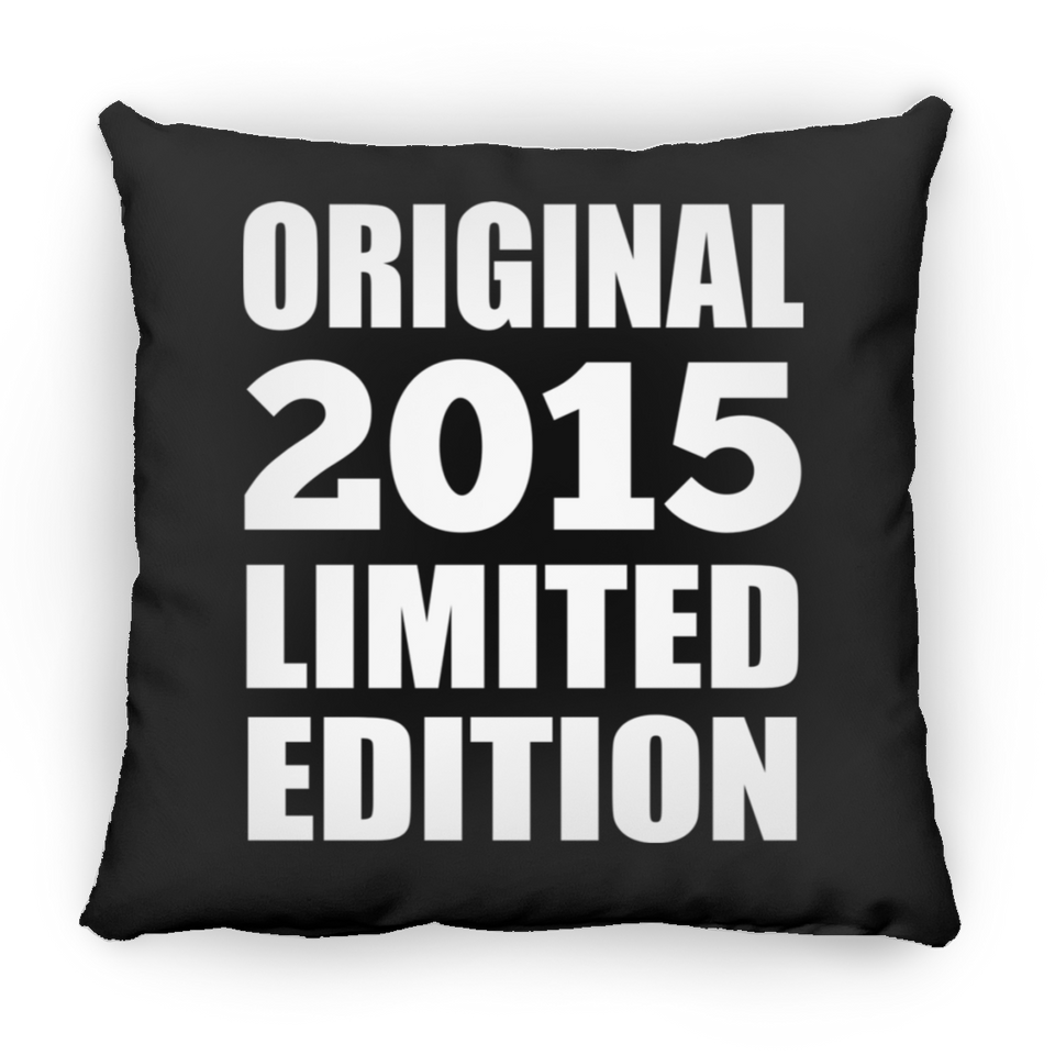 9th Birthday Original 2015 Limited Edition - Throw Pillow Black