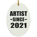 Artist Since 2021 - Oval Ornament