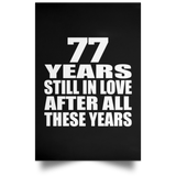 77th Anniversary 77 Years Still In Love After These Years - Poster Portrait
