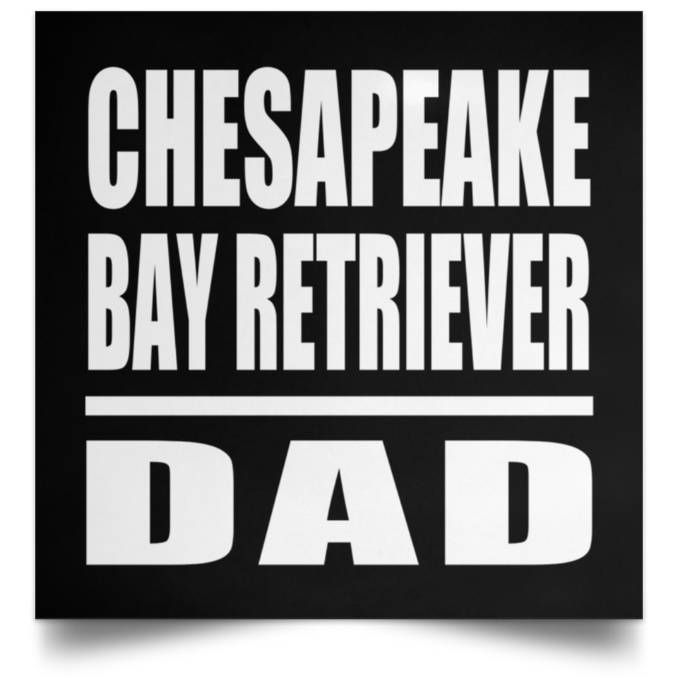 Chesapeake Bay Retriever Dad - Poster Square