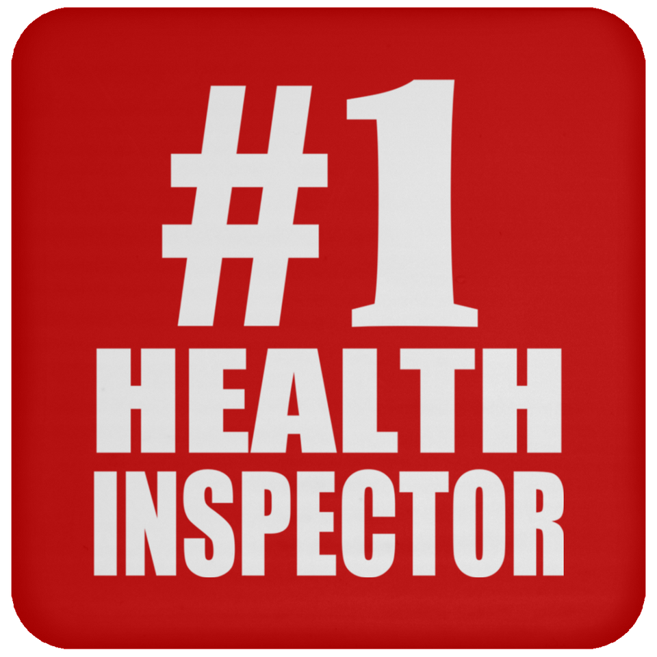 Number One #1 Health Inspector - Drink Coaster