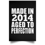 10th Birthday Made In 2014 Aged to Perfection - Poster Portrait