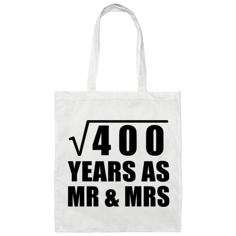20th Anniversary Square Root of 400 Years As Mr & Mrs - Tote Bag White