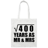 20th Anniversary Square Root of 400 Years As Mr & Mrs - Tote Bag White