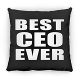 Best Ceo Ever - Throw Pillow Black